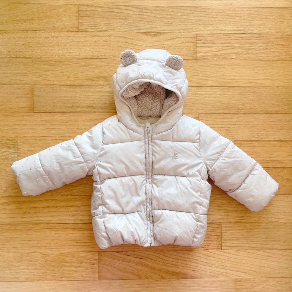 Baby Gap baby / toddler winter Sherpa lined puffer jacket